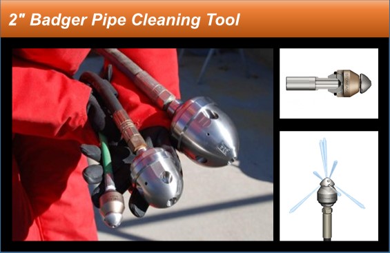 2" Badger Pipe Cleaning Tool